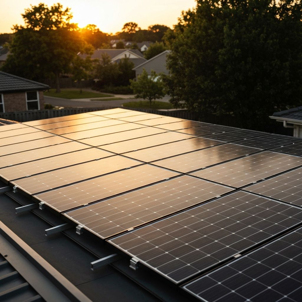 Solar panels background